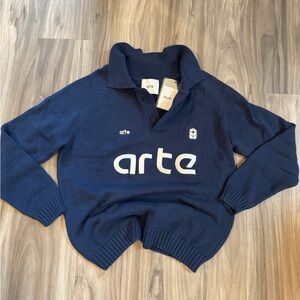 Arte Italica Navy Blue Sweatshirt